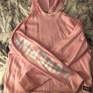 VSPINK cold shoulder sweater